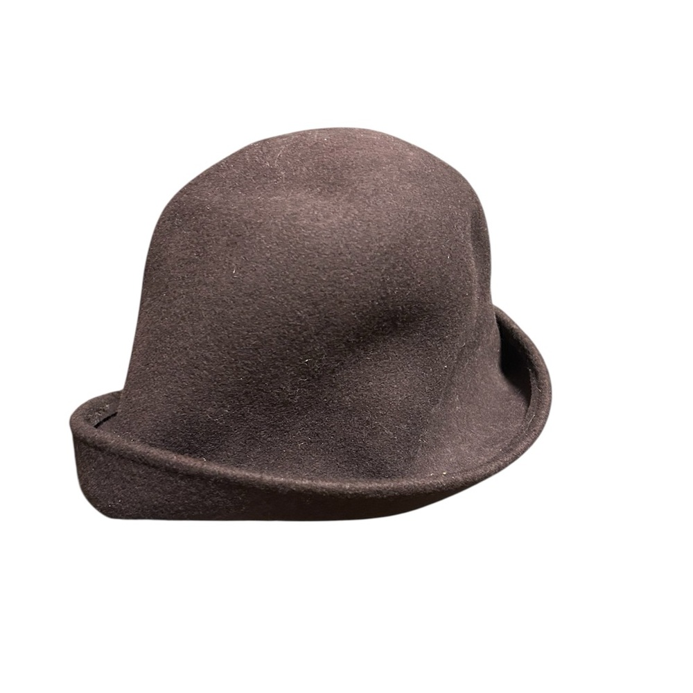 Vintage New York Hat Co Wool Felt Brown Minimalist Derby Bucket Hat USA